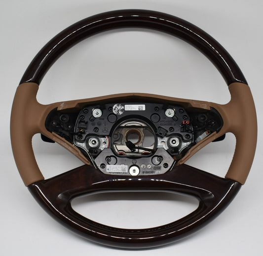 Mercedes Holzlenkrad w216 lenkrad CL S klasse w221 beheizt wheel a2214603903