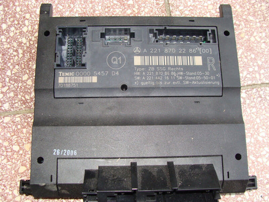 1 Mercedes sitzsteuergerät steuergerät a 2218702286 s klasse w221 sitz 221