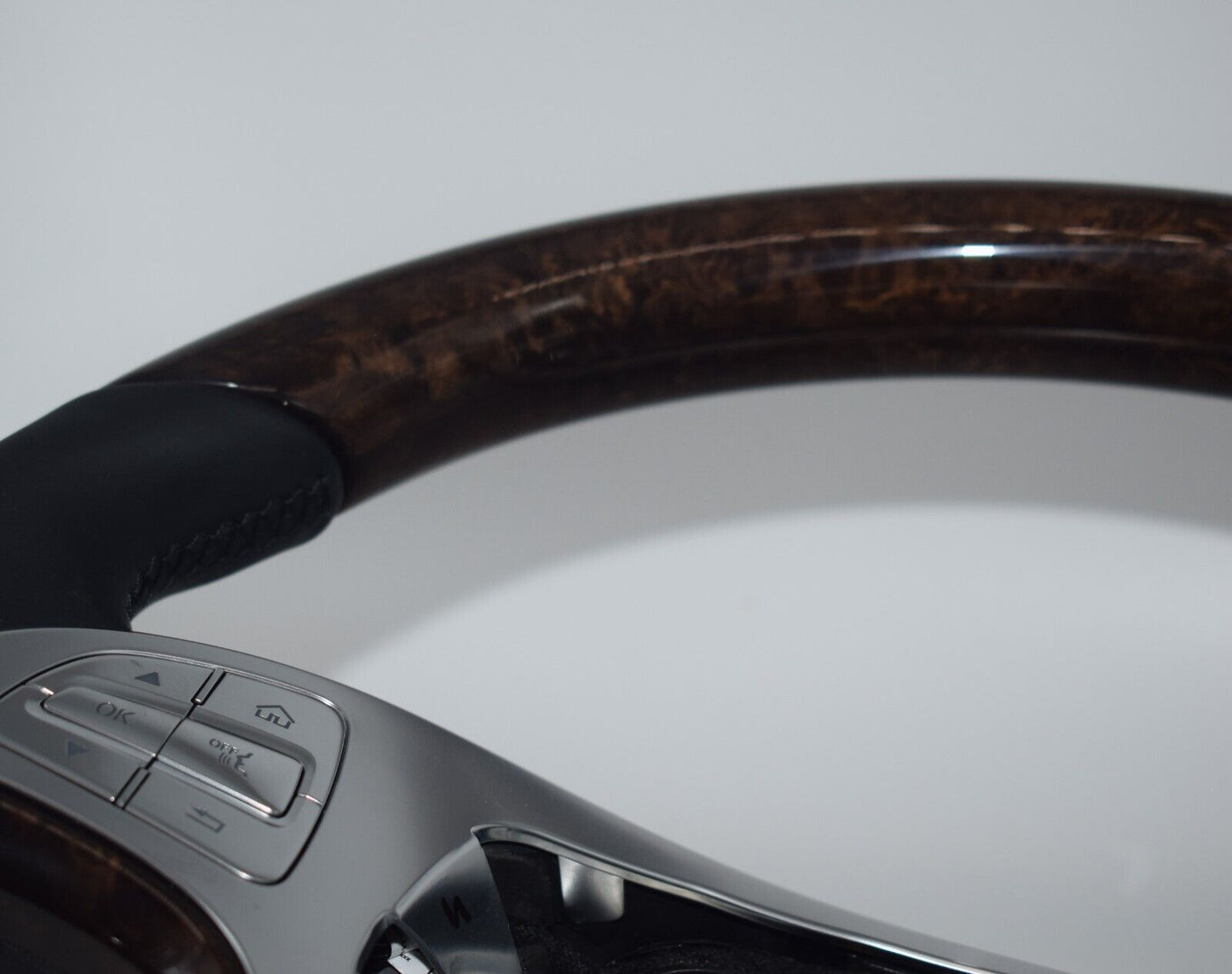 Original Mercedes Holzlenkrad w222 S Klasse Lenkrad Beige a2224605203