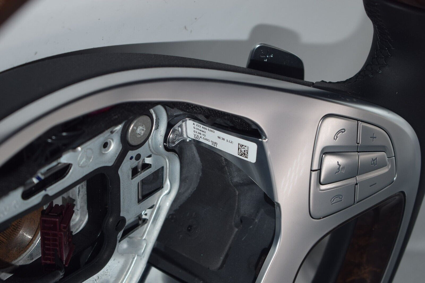 Original Mercedes Holzlenkrad w222 S Klasse Lenkrad Beige a2224605203