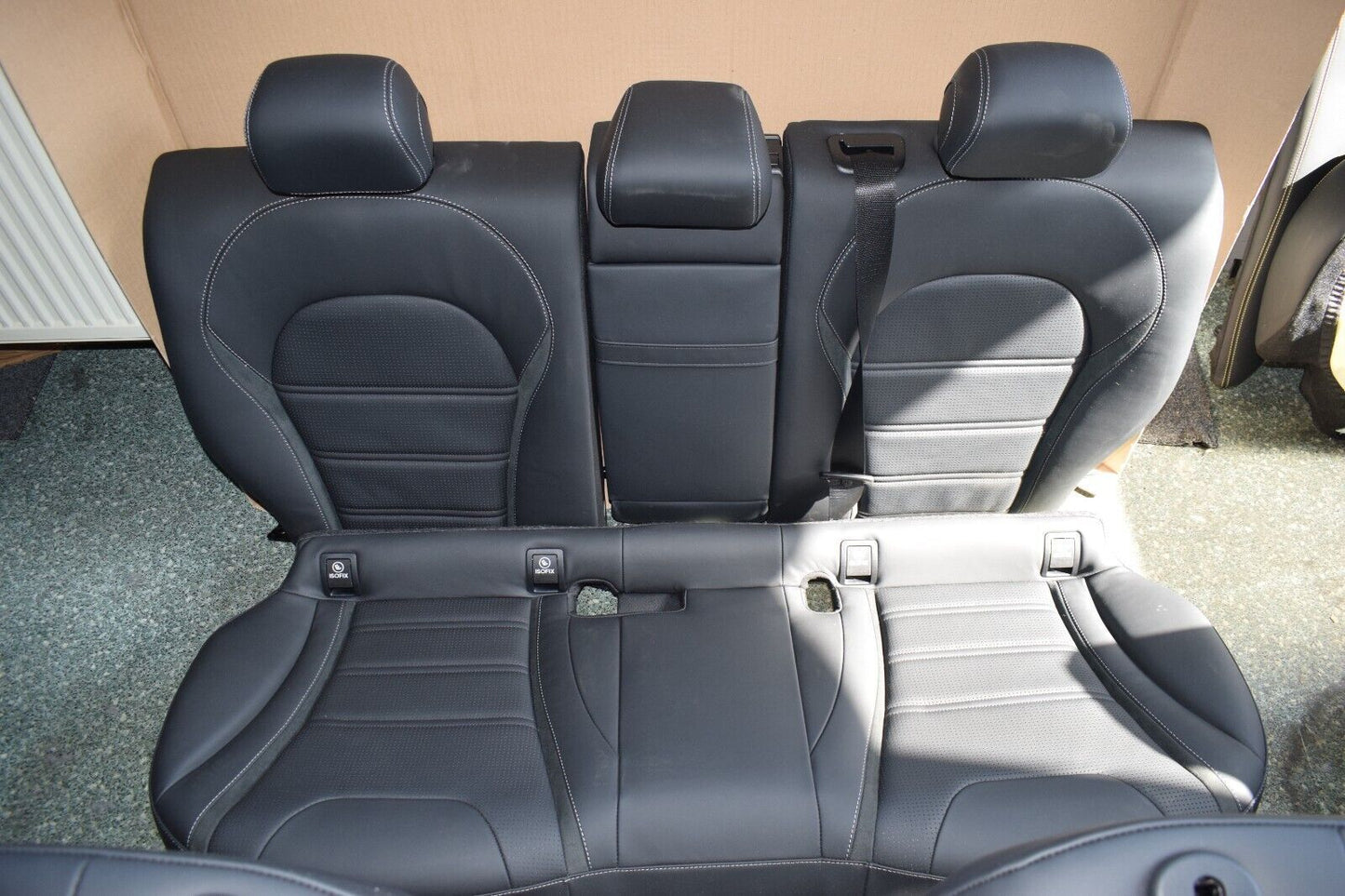 Original Mercedes w205 C Klasse Limousine Sitzgarnitur AMG Schwarz Leder Sitze