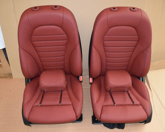 Original Mercedes w205 C Klasse Sitze Innenausstattung rot Ledersitze Limo
