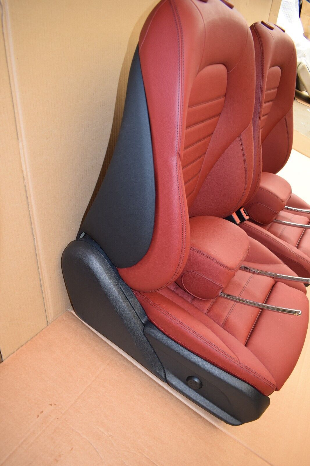 Original Mercedes w205 C Klasse Sitze Innenausstattung rot Ledersitze Limo