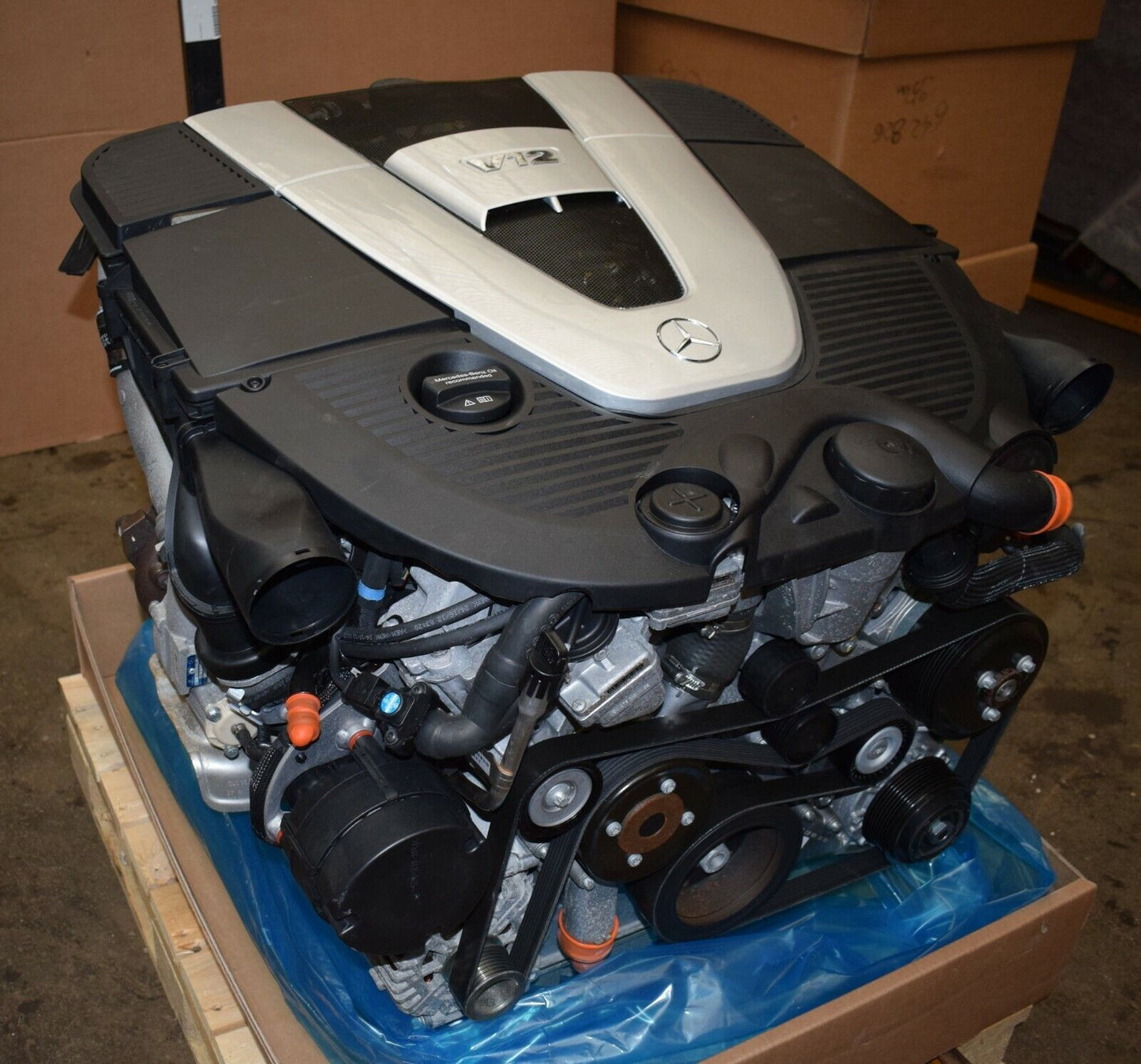 Mercedes W222 S680 Motor Komplett 6,0 M279.980 Motor Maybach S65 Engine