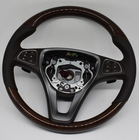 Original Mercedes Holzlenkrad V Klasse Lederlenkrad w447 a0024603303 braun