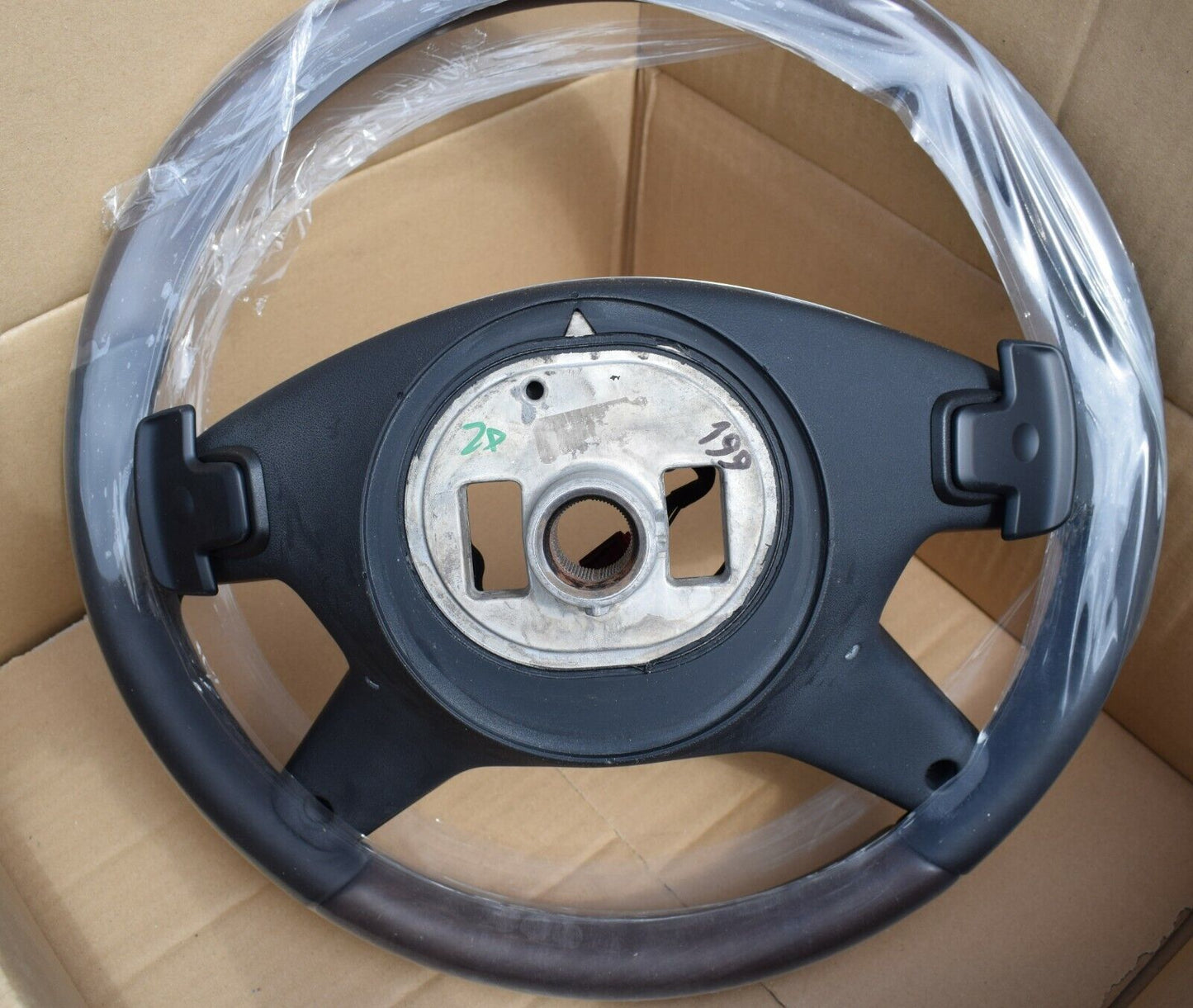 Original Mercedes w166 Holzlenkrad GL ML A1664600118 9E38 schwarz Esche braun