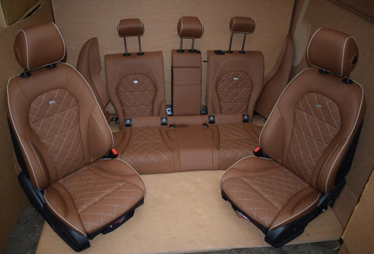Mercedes w205 C Klasse 205 Ausstattung Designo Sitze Leder Sattelbraun AMG