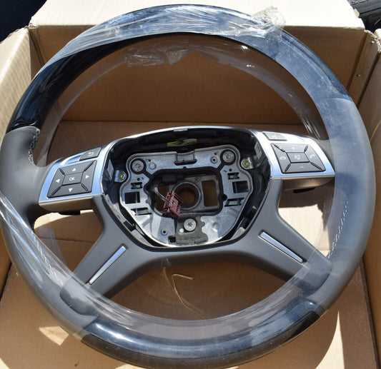 Original Mercedes w166 Holzlenkrad GL ML A1664609303 7J14 basaltgrau Holz
