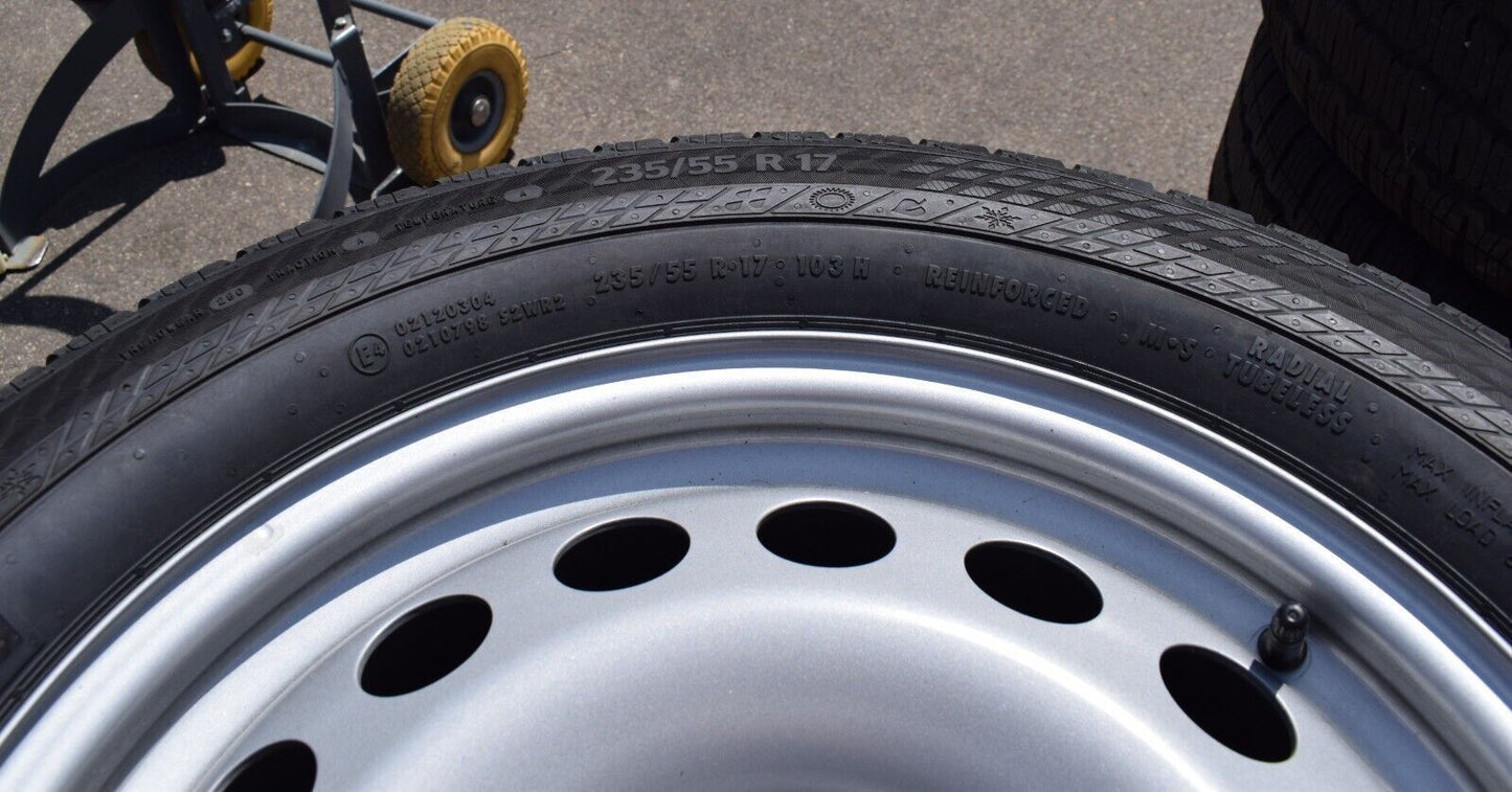 Mercedes w447 allwetterreifen schneeflockensymbol 235 55 17 v klasse vito mixto
