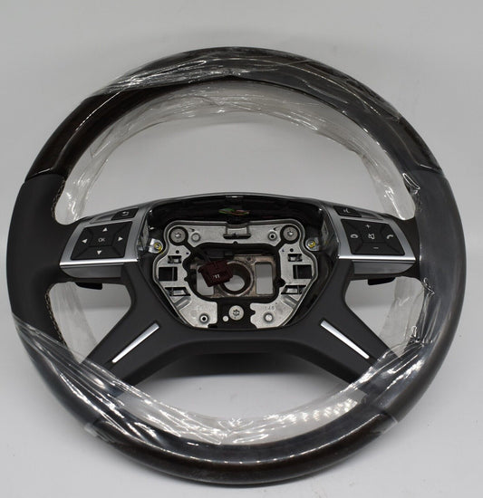 Original Mercedes w166 Holzlenkrad GL ML A1664609803 7J14 Basaltgrau Holz