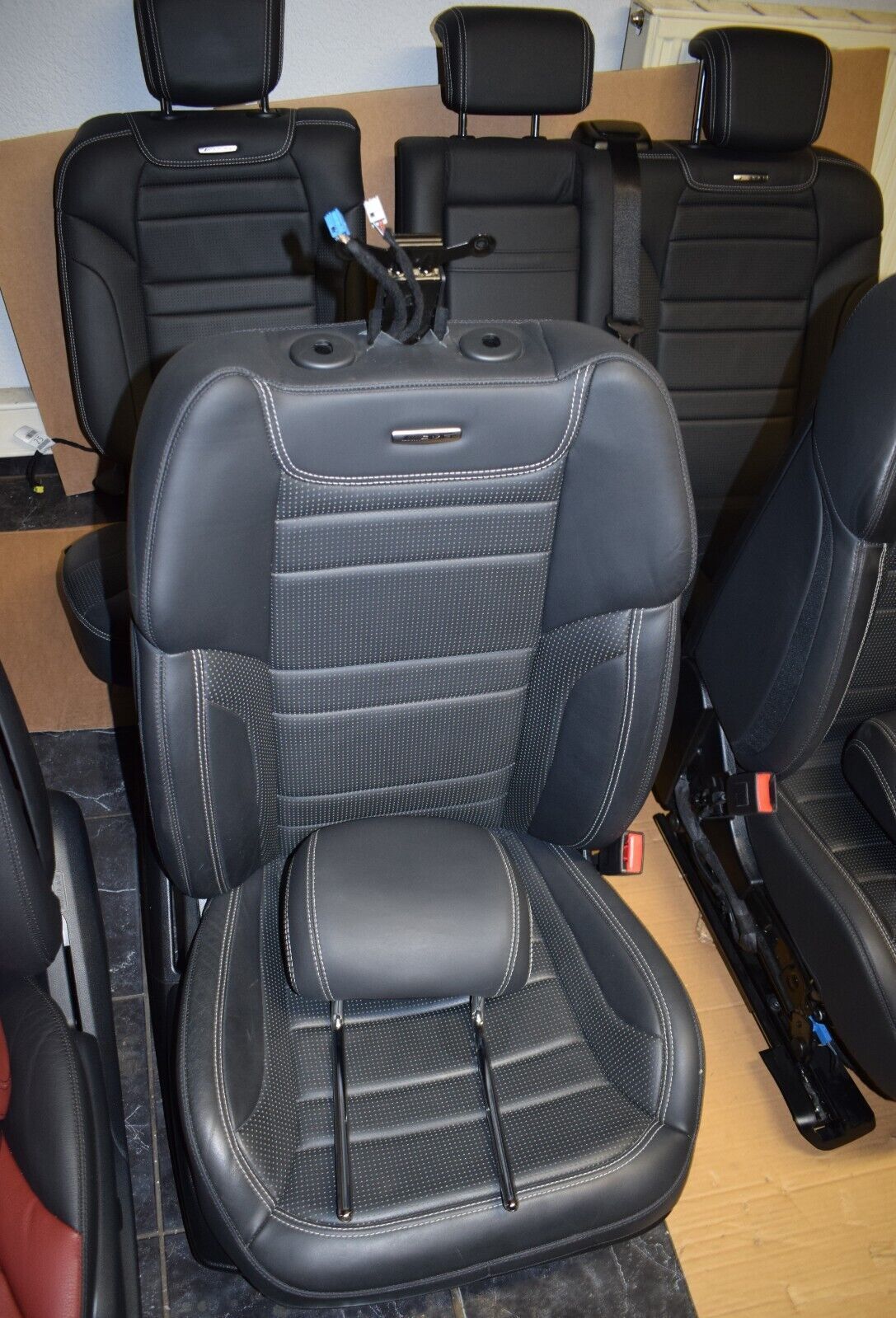 Original Mercedes GLE w166 AMG Sitze Ledersitze schwarz Sitzgarnitur
