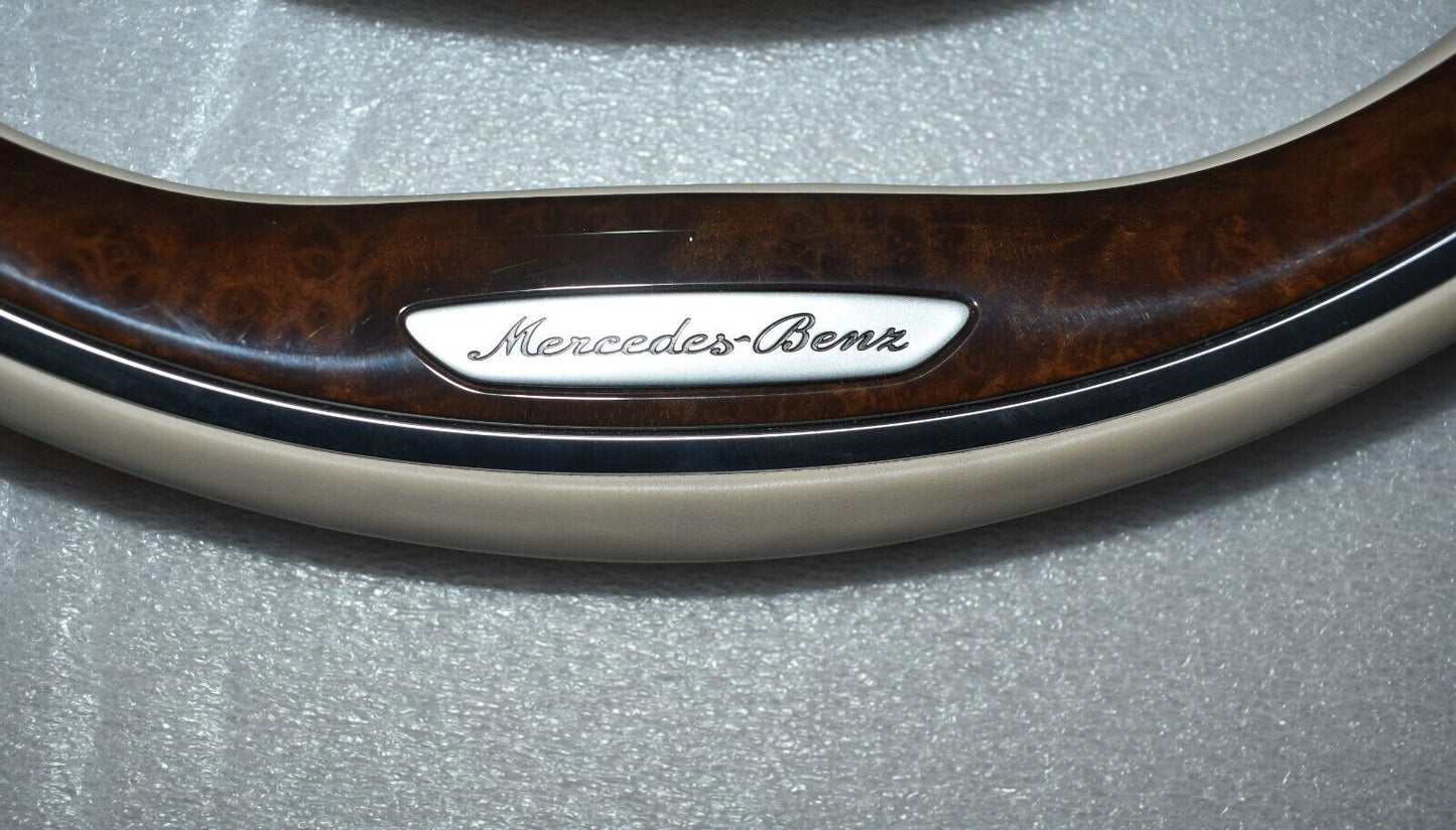 Original Mercedes Holzlenkrad w222 S Klasse Spurassistent Beige heizbar