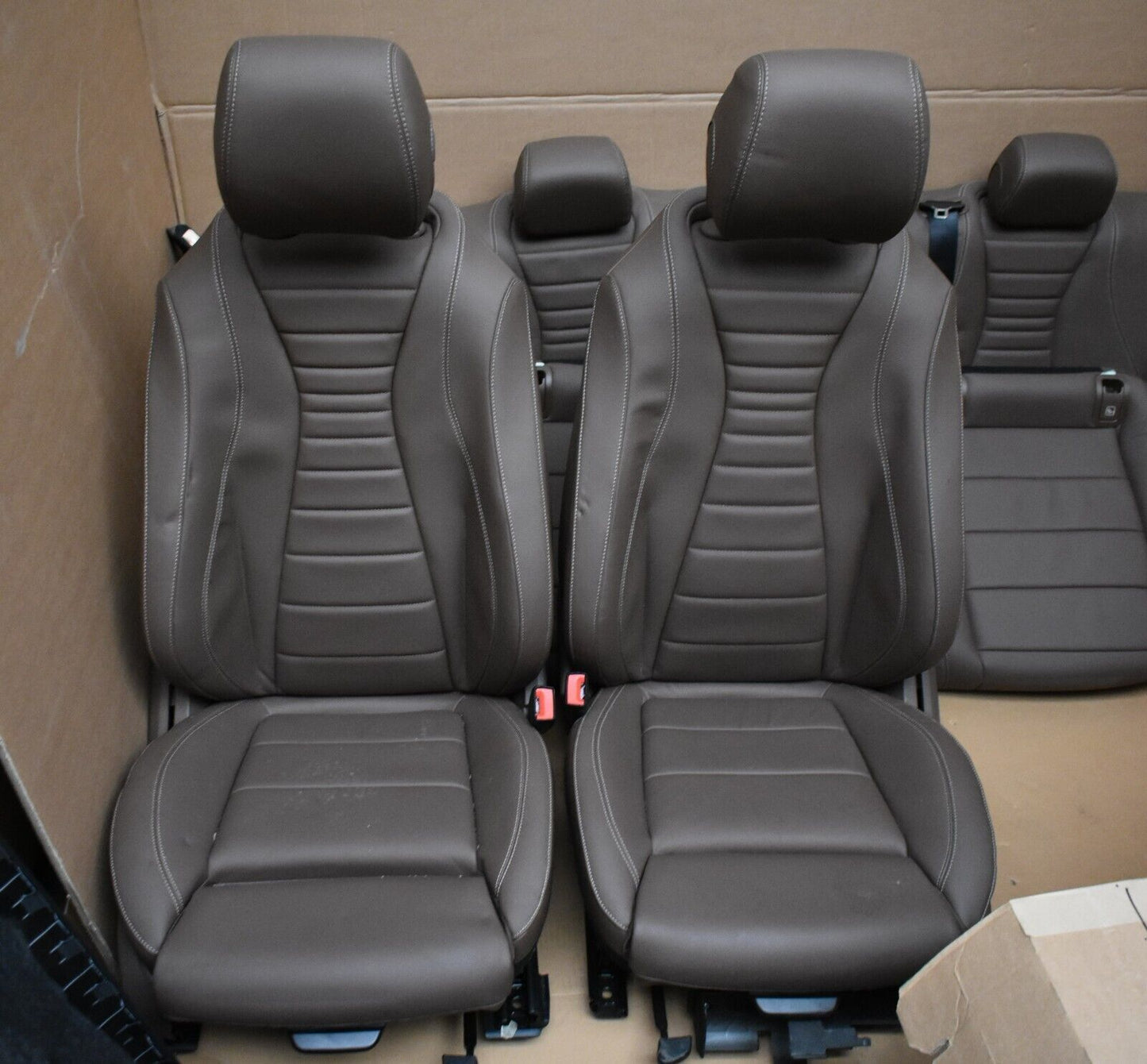 Mercedes w213 E Klasse Leder Sitz Innenausstattung braun Sitzgarnitur
