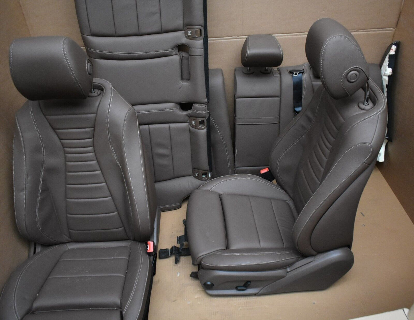 Mercedes w213 E Klasse Leder Sitz Innenausstattung braun Sitzgarnitur
