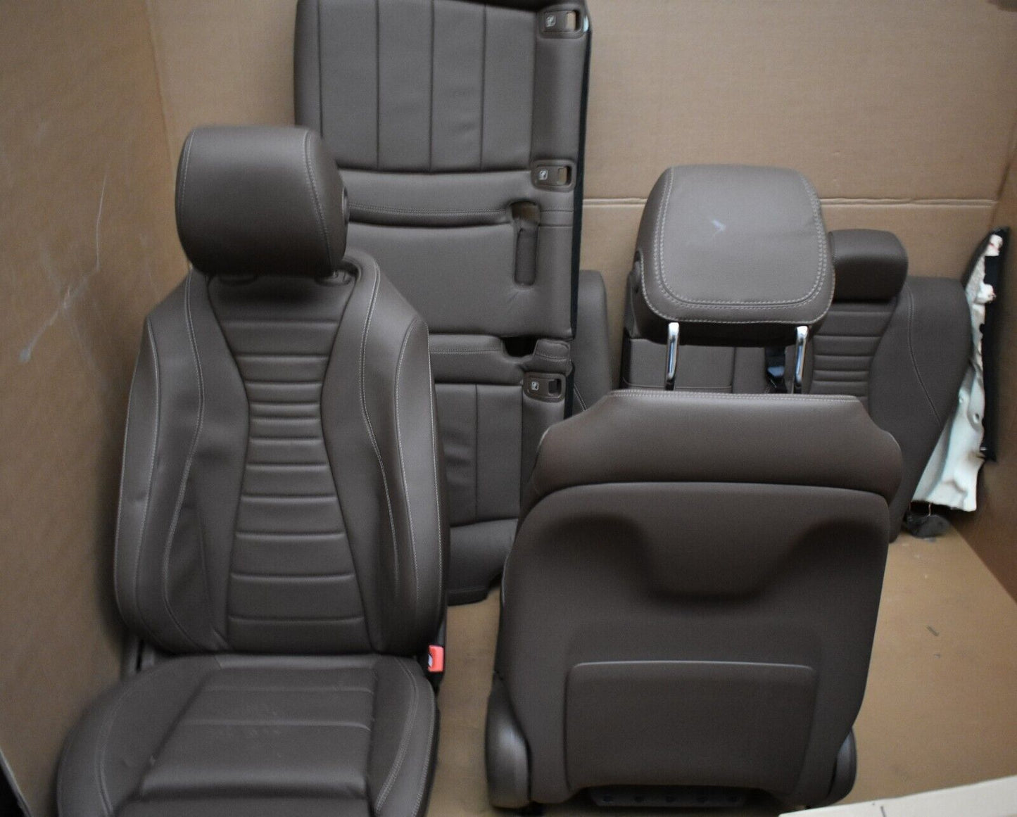Mercedes w213 E Klasse Leder Sitz Innenausstattung braun Sitzgarnitur