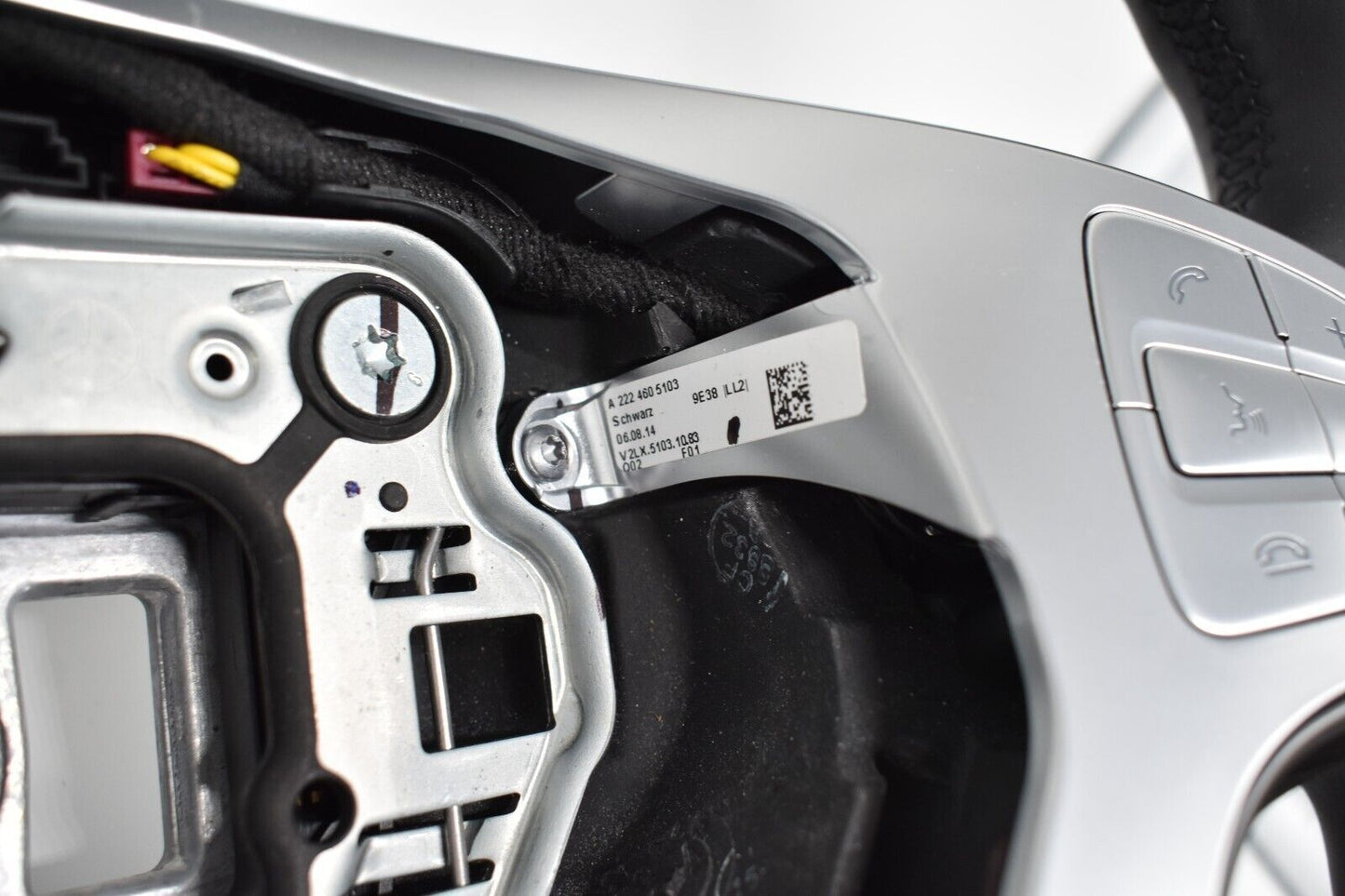 Original Mercedes Holzlenkrad w222 S Spurassistent schwarz a2224605103 Pappel