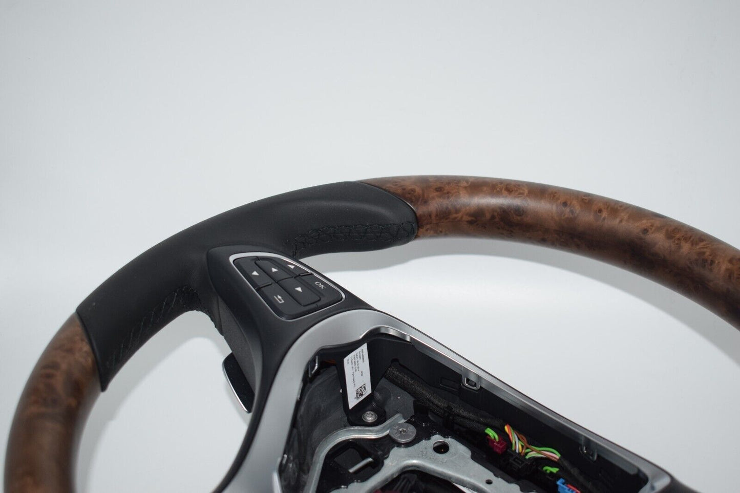 Original Mercedes Holzlenkrad w218 CLS Holzlenkrad a0004609803 Pappel hell schwa