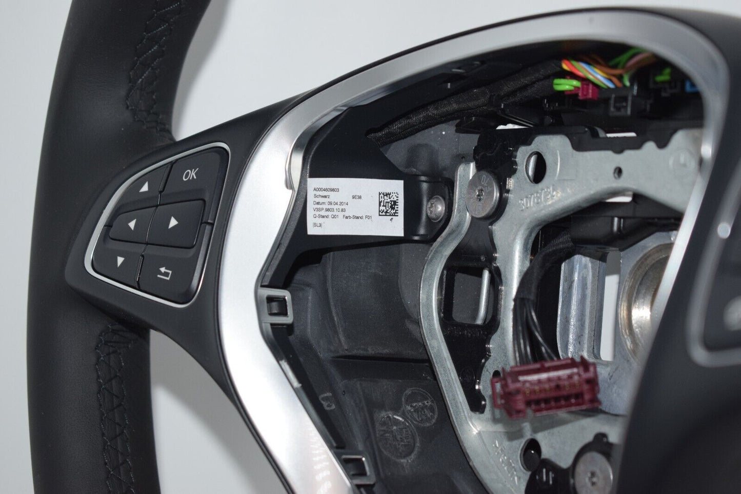 Original Mercedes Holzlenkrad w218 CLS Holzlenkrad a0004609803 Pappel hell schwa