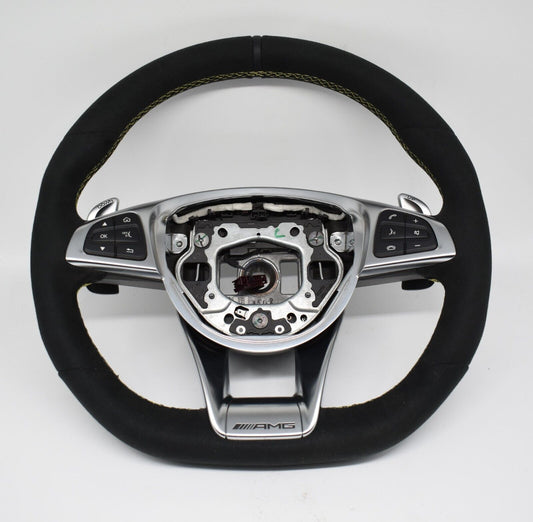 Original Mercedes AMG Lenkrad GT C190 Alcantara A1904600603 Gelbe Naht