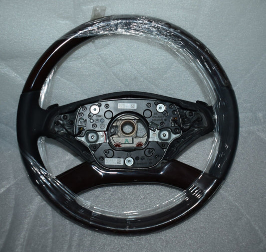 Original Mercedes w221 Facelift Holzlenkrad a2214609203 Schwarz Wurzelnuss CL