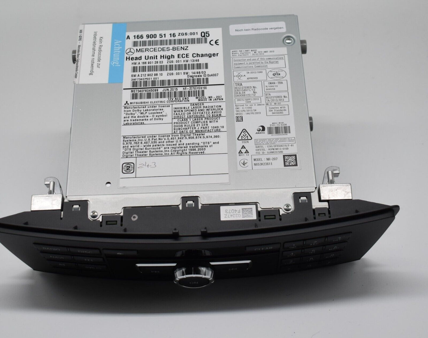 Original Mercedes w166 GLE Navi Navigationsgerät a1669005116 Radio Audio Comand