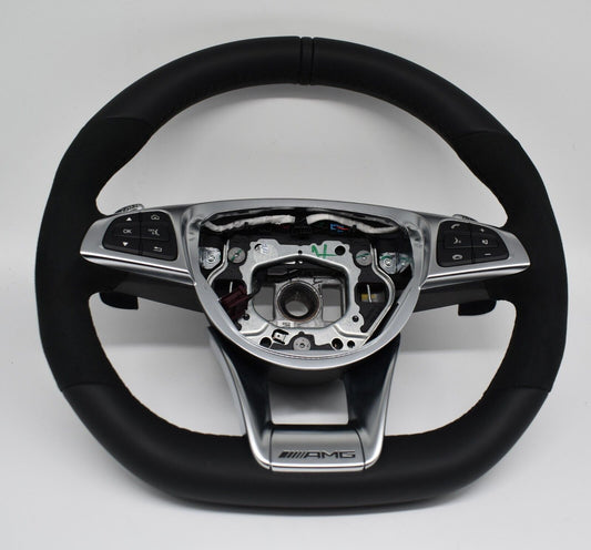 Original Mercedes AMG C63 C Klasse Lenkrad Alcantara schwarz a2054602603 GLC63