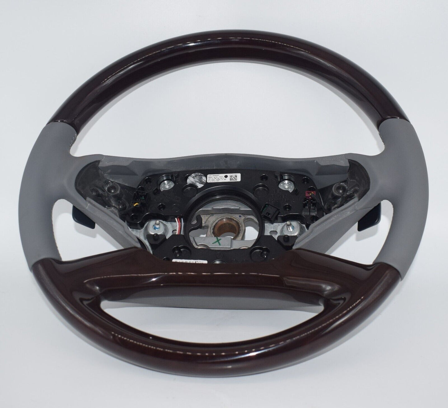 Original Mercedes w221 Facelift Holzlenkrad a2214609203 Basaltgrau Wurzelnuss CL