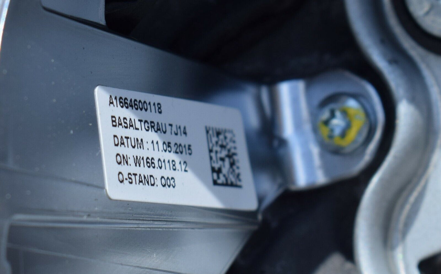 Original Mercedes w166 Holzlenkrad GL ML A1664600118 7J14 basaltgrau Holz