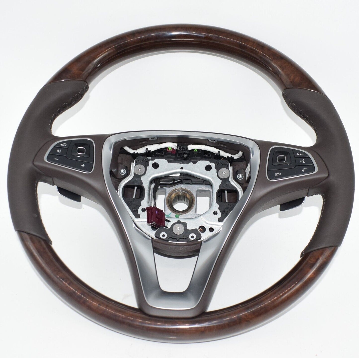 Original Mercedes E Klasse w213 Holzlenkrad braun a0014604303