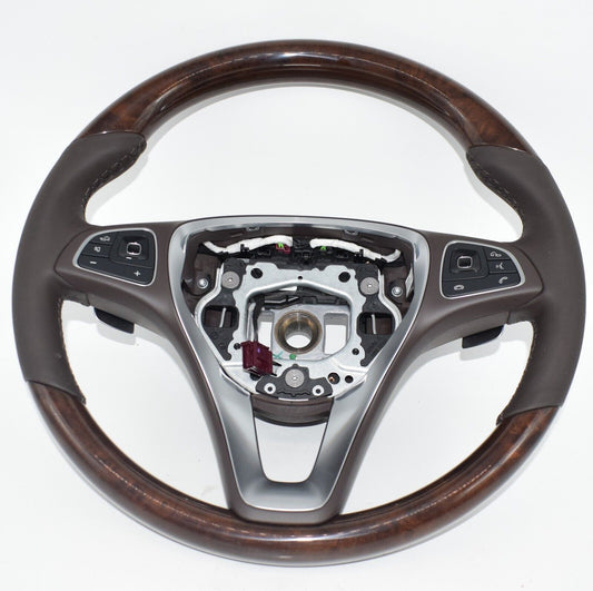Original Mercedes E Klasse w213 Holzlenkrad braun a0014604303