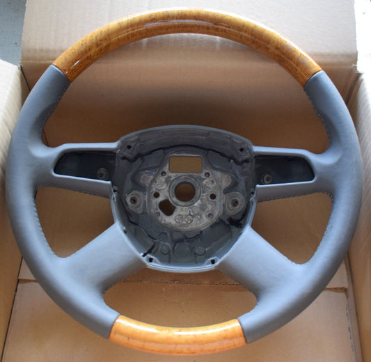 AUDI A6 A 6 a4 A3 Lederlenkrad A4 Holzlenkrad Q7 A8 steering wheel wood Lenkrad