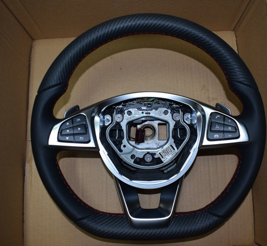 Original Mercedes Sportlenkrad Carbon CLA A Klasse w117 w176 Leder Lenkrad