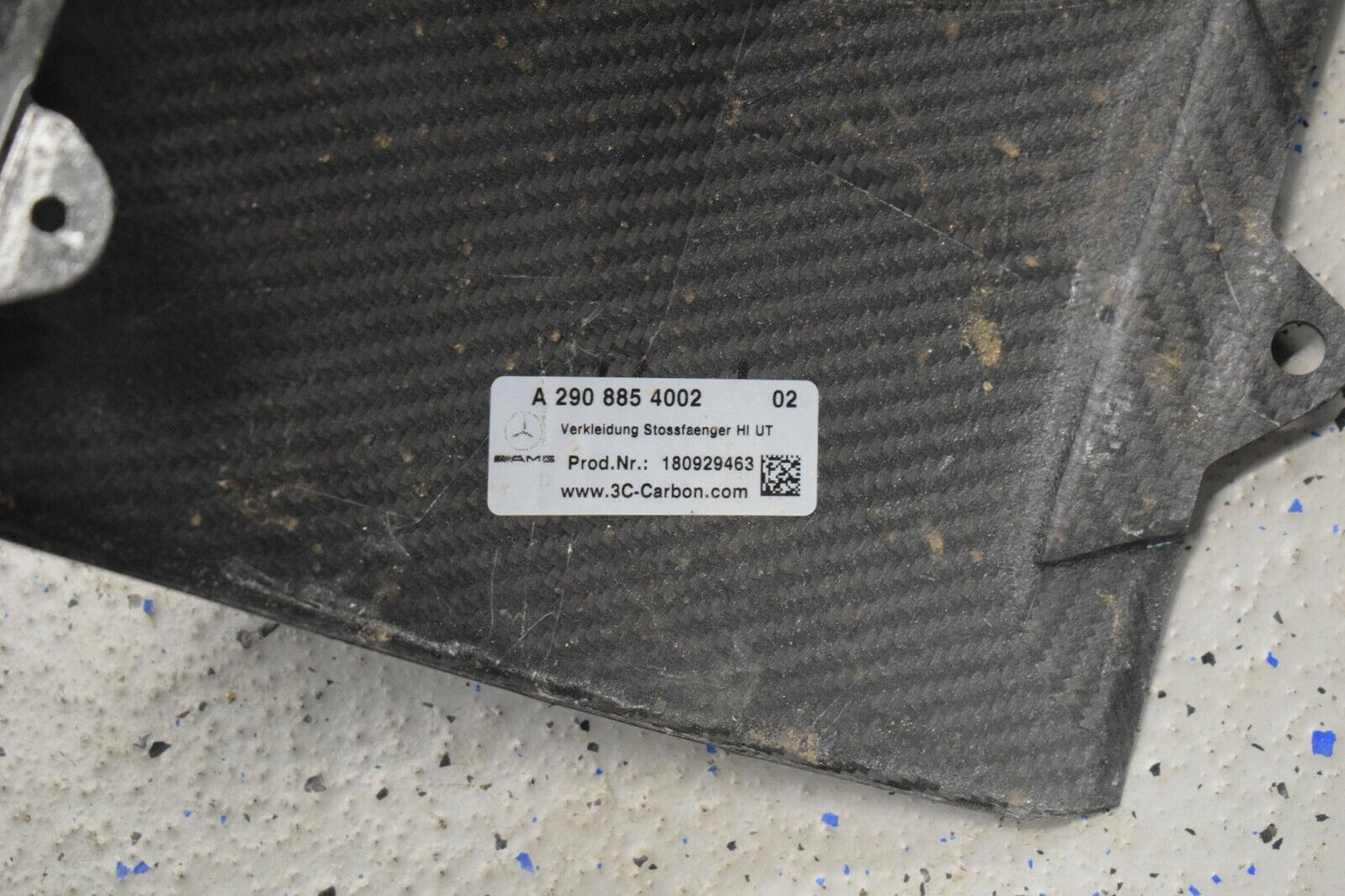 Original Mercedes GT X290 Carbon Diffusor hinten unten