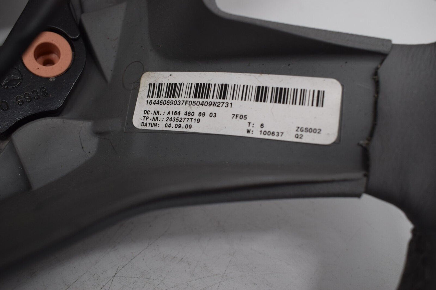 Original Mercedes w164 ML W251 R Klasse Lederlenkrad a1644606903 7F05 Grau