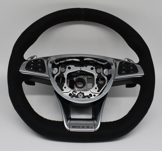 Mercedes Lenkrad AMG Lenkrad GT c190 Alcantara a1904600703 Alcantara Rot Spur