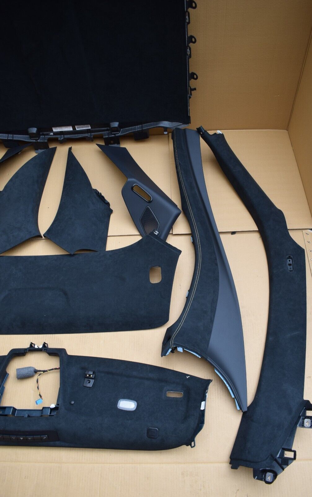 Original Mercedes c190 GT Alcantara Himmel Verkleidung A Säule Sonnenblende