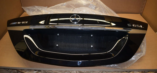 Original Mercedes w222 S65 L S Klasse Heckdeckel Obsidian schwarz komplett Heck