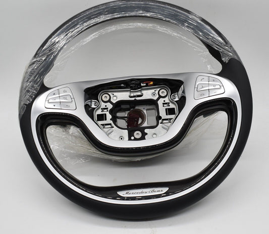 Original Mercedes Holzlenkrad w222 S Klasse Lenkrad Schwarz heizbar
