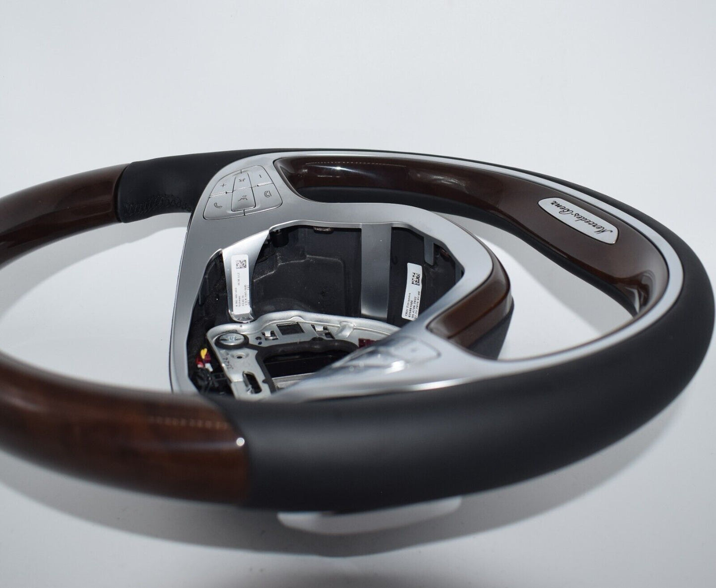 Original Mercedes Holzlenkrad w222 S Klasse Spurassistent schwarz a0024601403