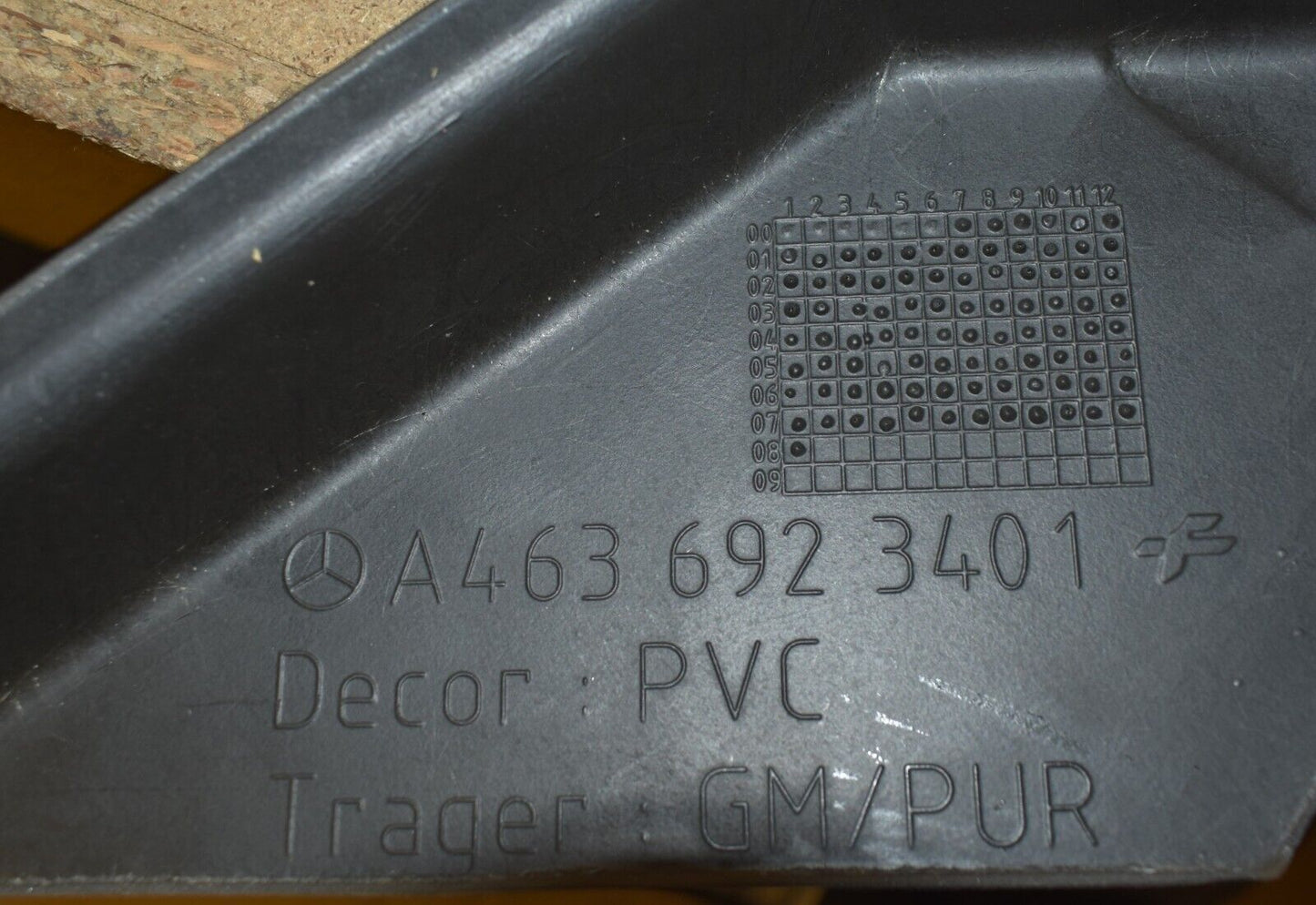 Original Mercedes G klasse w463 Abdeckung Verkleidung a4636923401