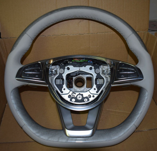 Original Mercedes S klasse W222 AMG Greige Holzlenkrad Lenkrad 222