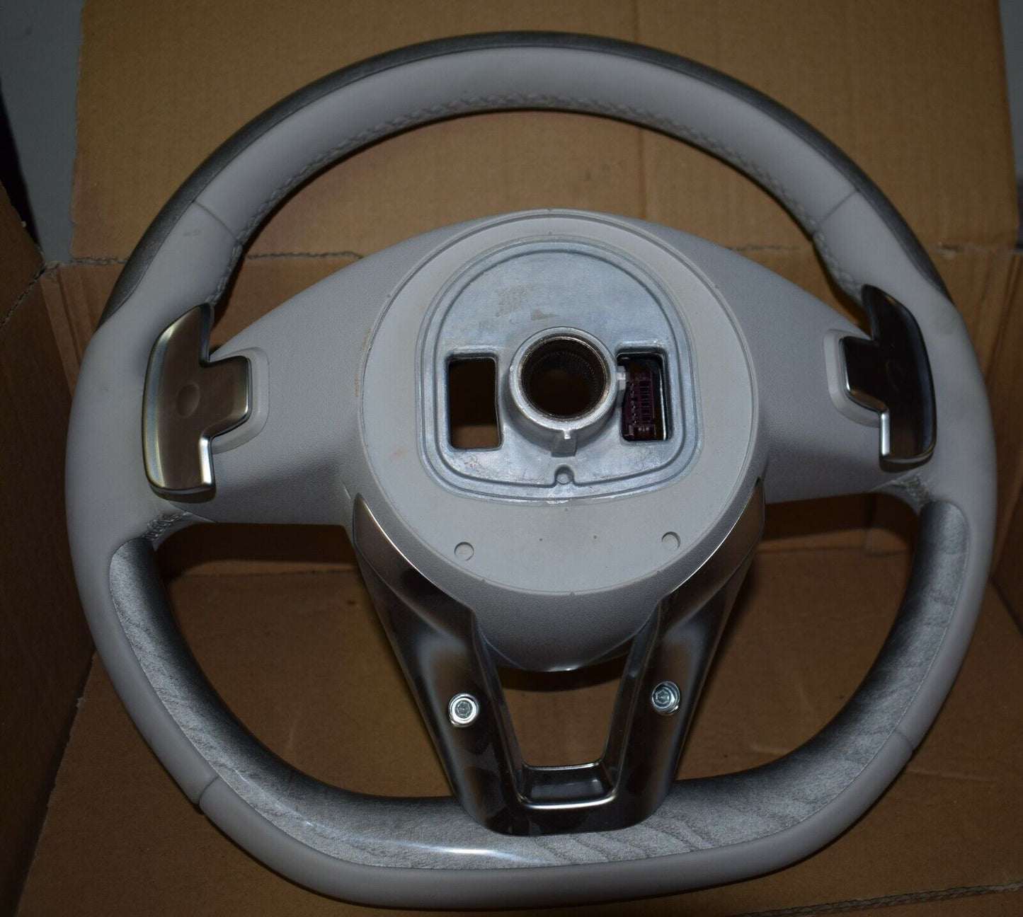 Original Mercedes S klasse W222 AMG Greige Holzlenkrad Lenkrad 222