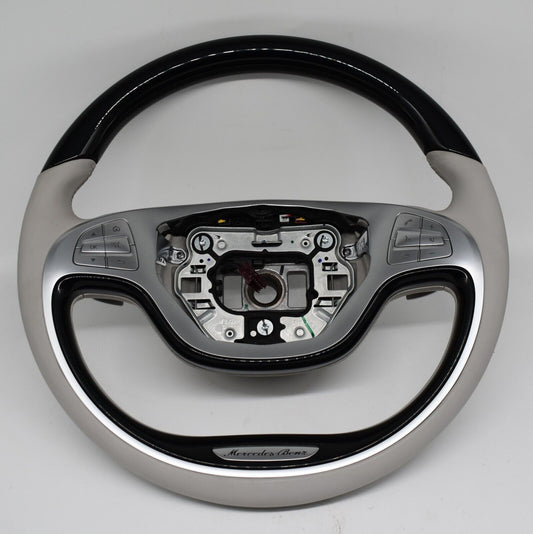 Original Mercedes Holzlenkrad w222 S Klasse Spurassistent schwarz a2224607903