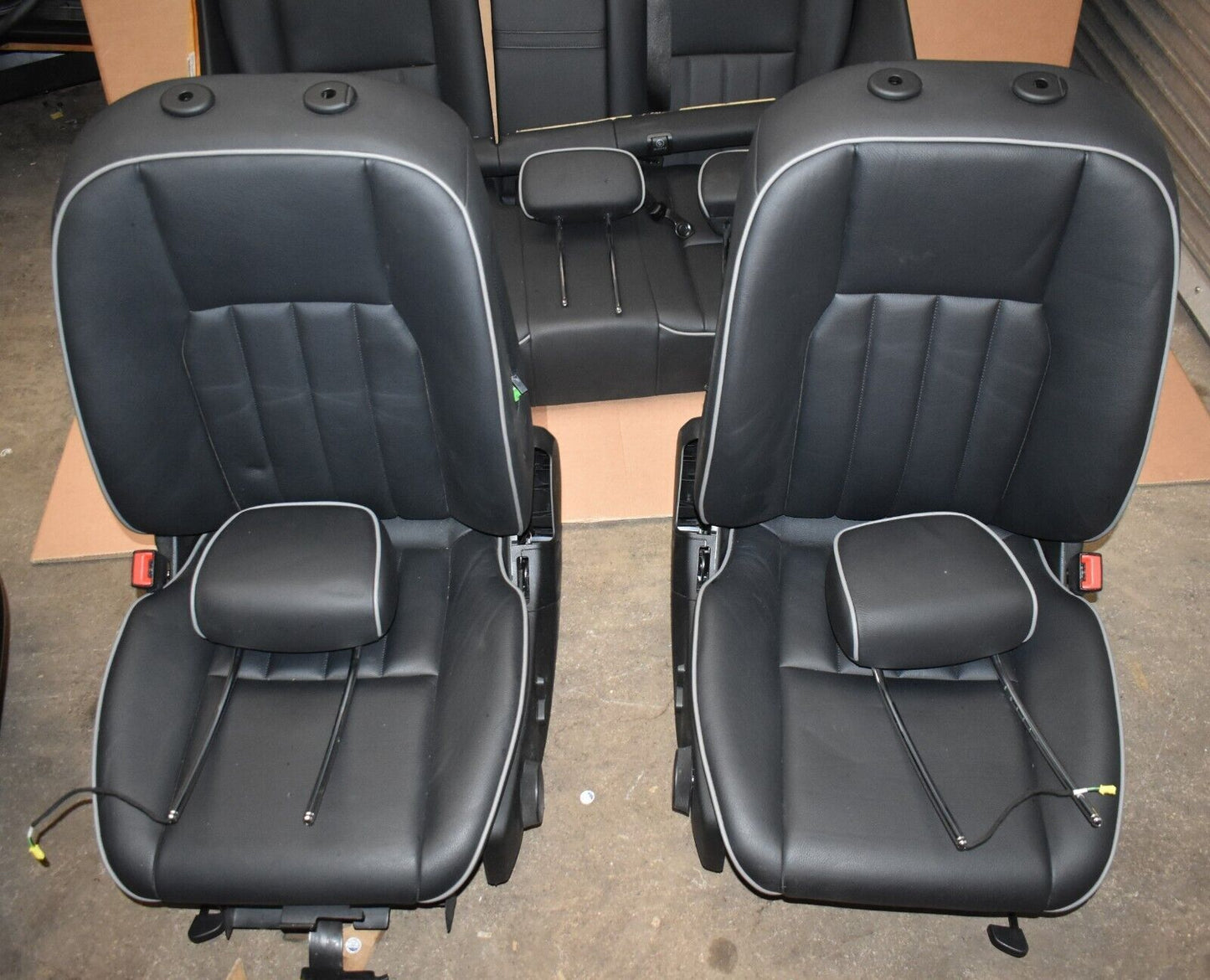 Original Mercedes GLK X204 Ledersitze schwarz Vordersitze Rücksitze Sitz