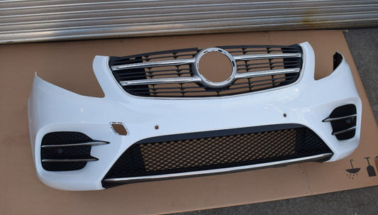 Original Mercedes w447 Vito V Klasse AMG Stoßstange vorne Bergkristall Weiss 447