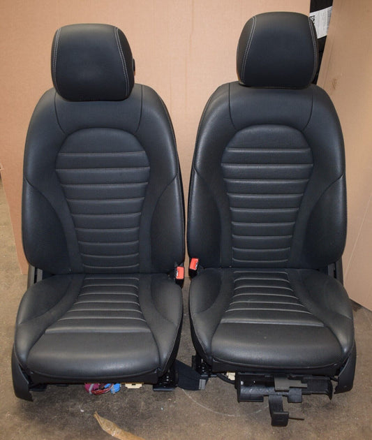 Original Mercedes w205 Fahrer Beifahrersitz C Klasse Limo T Modell Leder beheizt