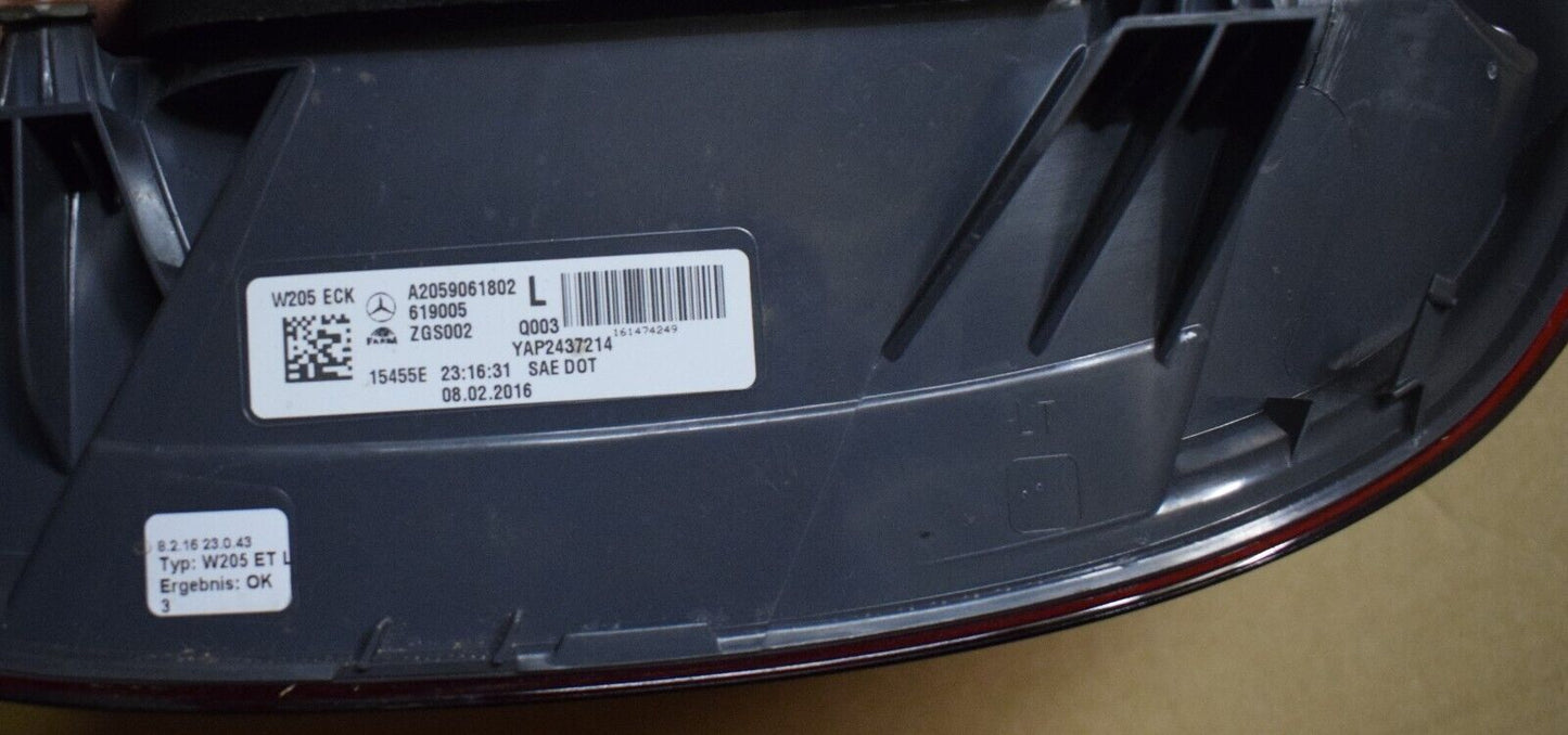 Original Mercedes w205 C Klasse Heckleuchte Rückleuchte links A2059061802