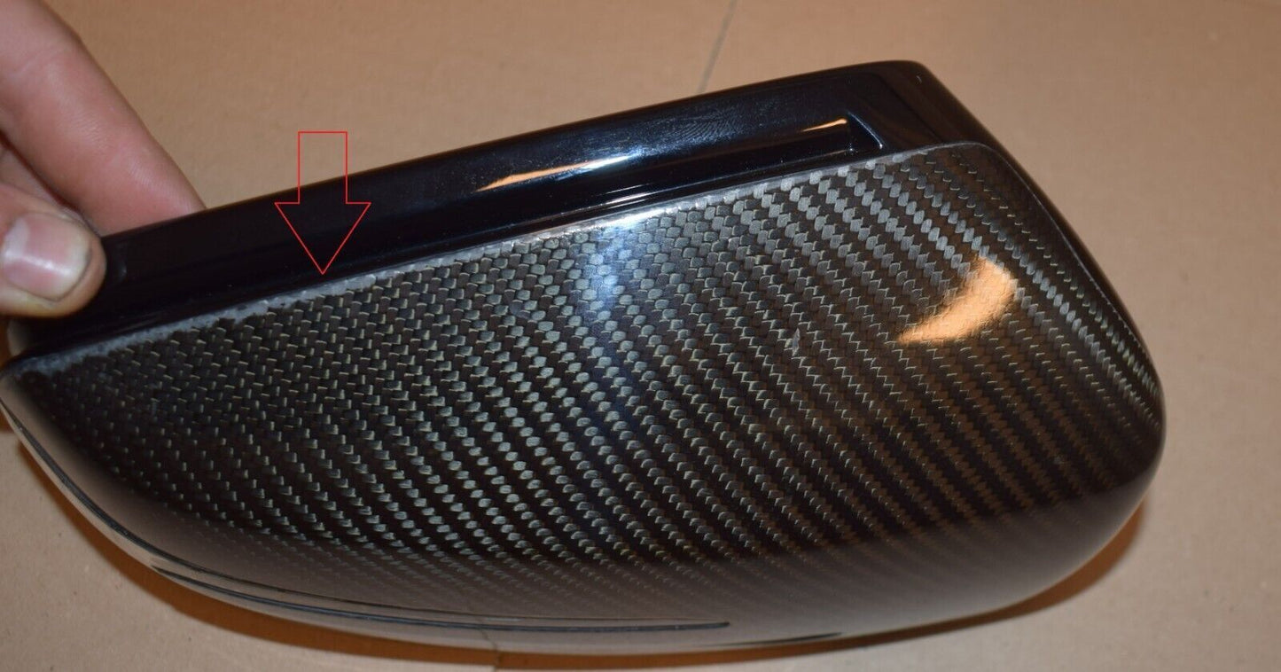 Original Mercedes w212 w218 Spiegelkappe Carbon a2128111207 Spiegelgehäuse