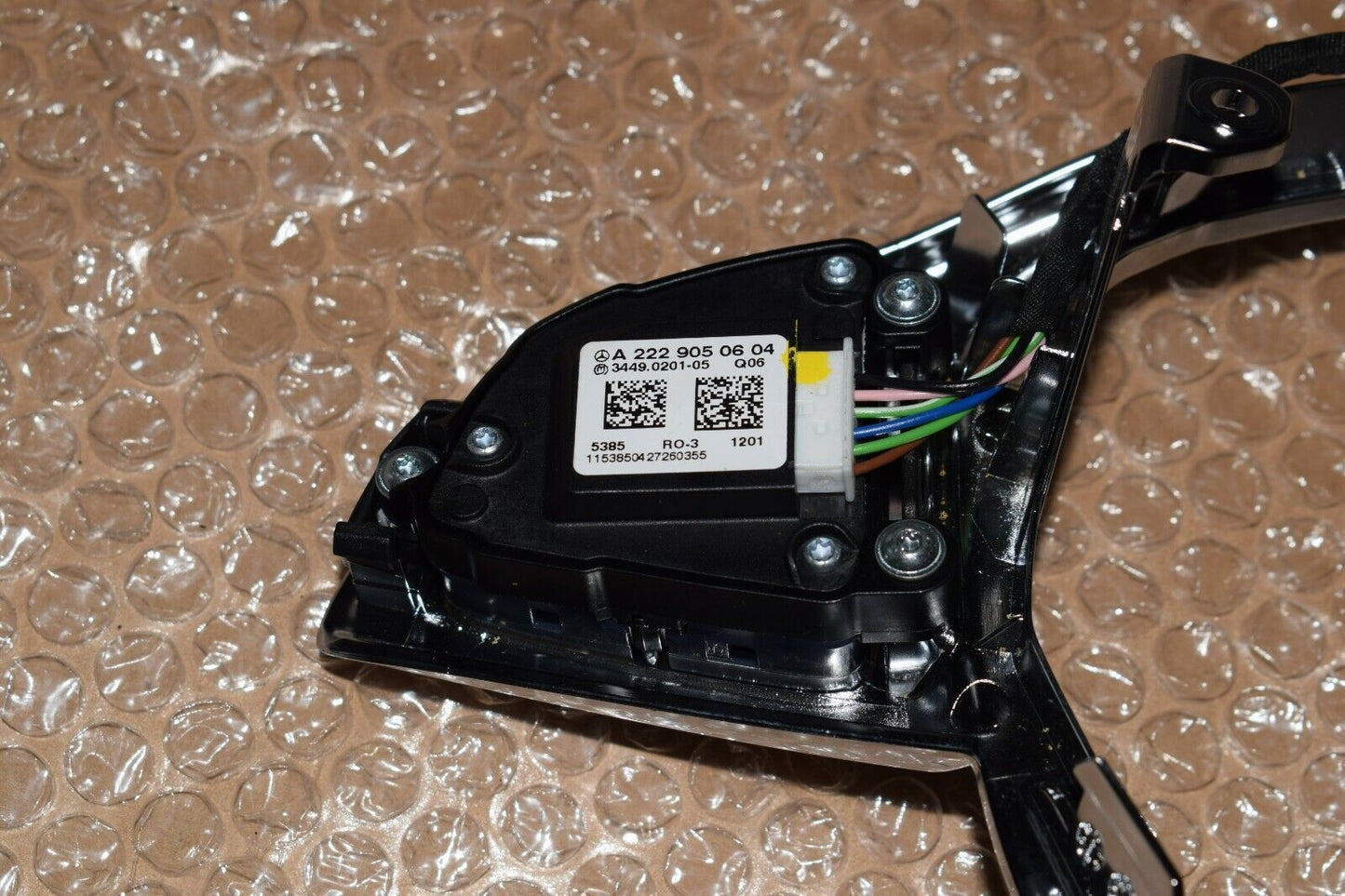 Original Mercedes lenkradblende Chrom mit Tasten a2229050604