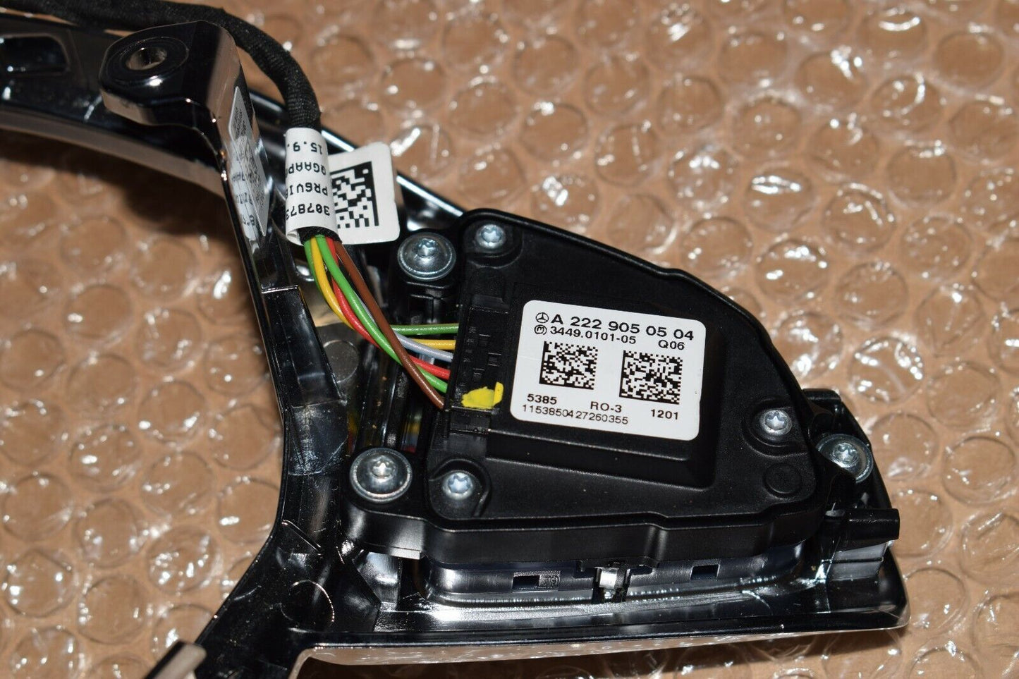 Original Mercedes lenkradblende Chrom mit Tasten a2229050604